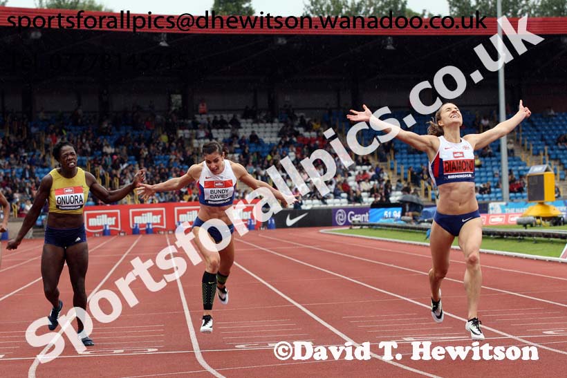 Womens 400 metres, British Championships, Birmingham. Photo: David T. Hewitson/Sports for All Pics